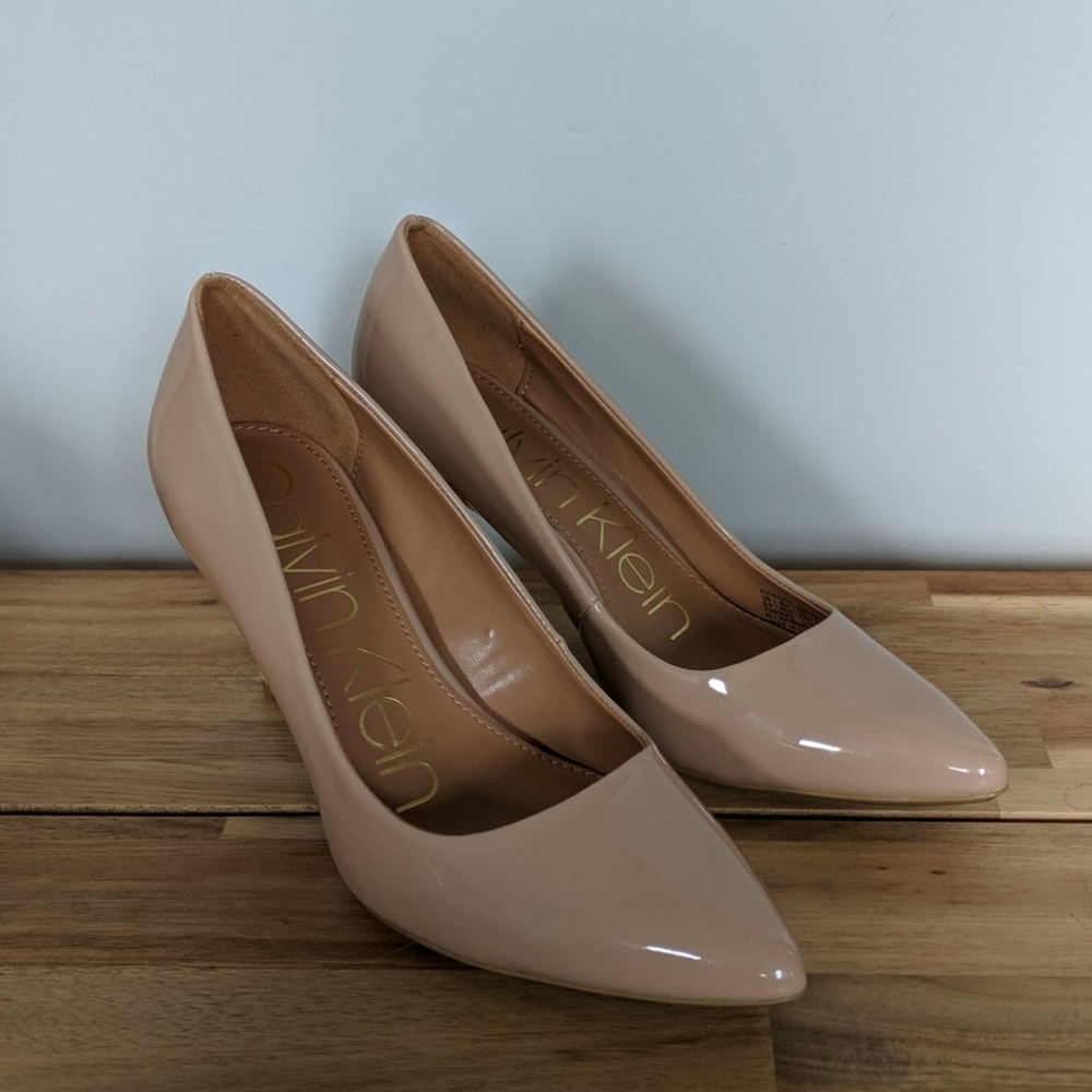 Calvin Klein Kamara Nude Pumps Size 6.5